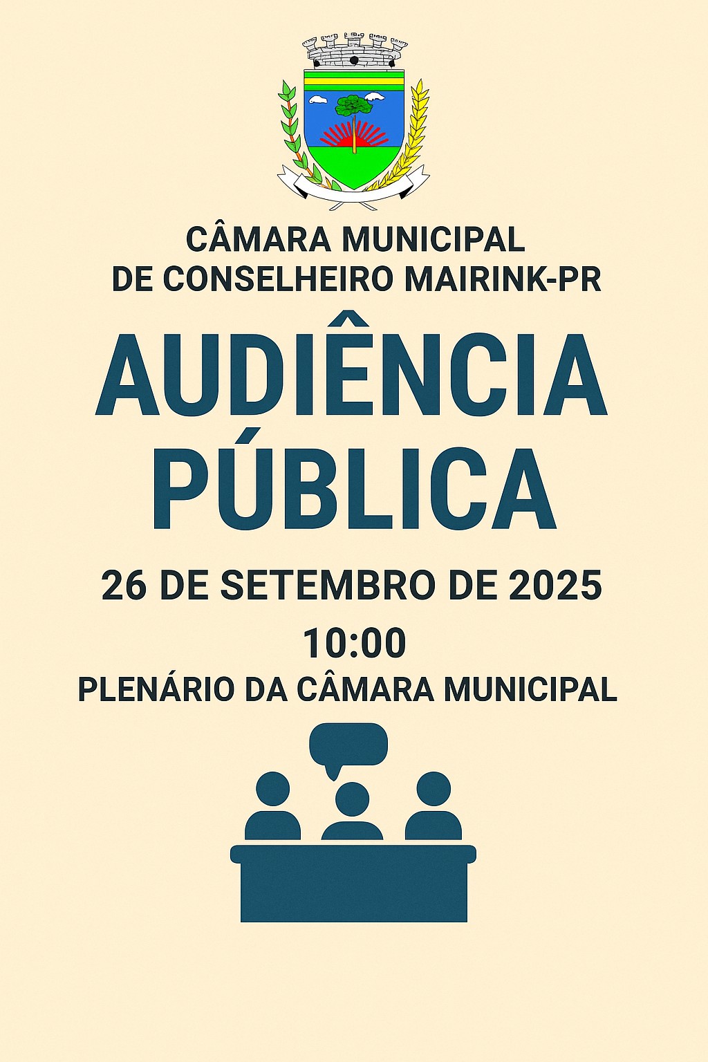 AUDIÊNCIA PÚBLICA - DIA 26/09/2025 ÀS 10HRS00MIN